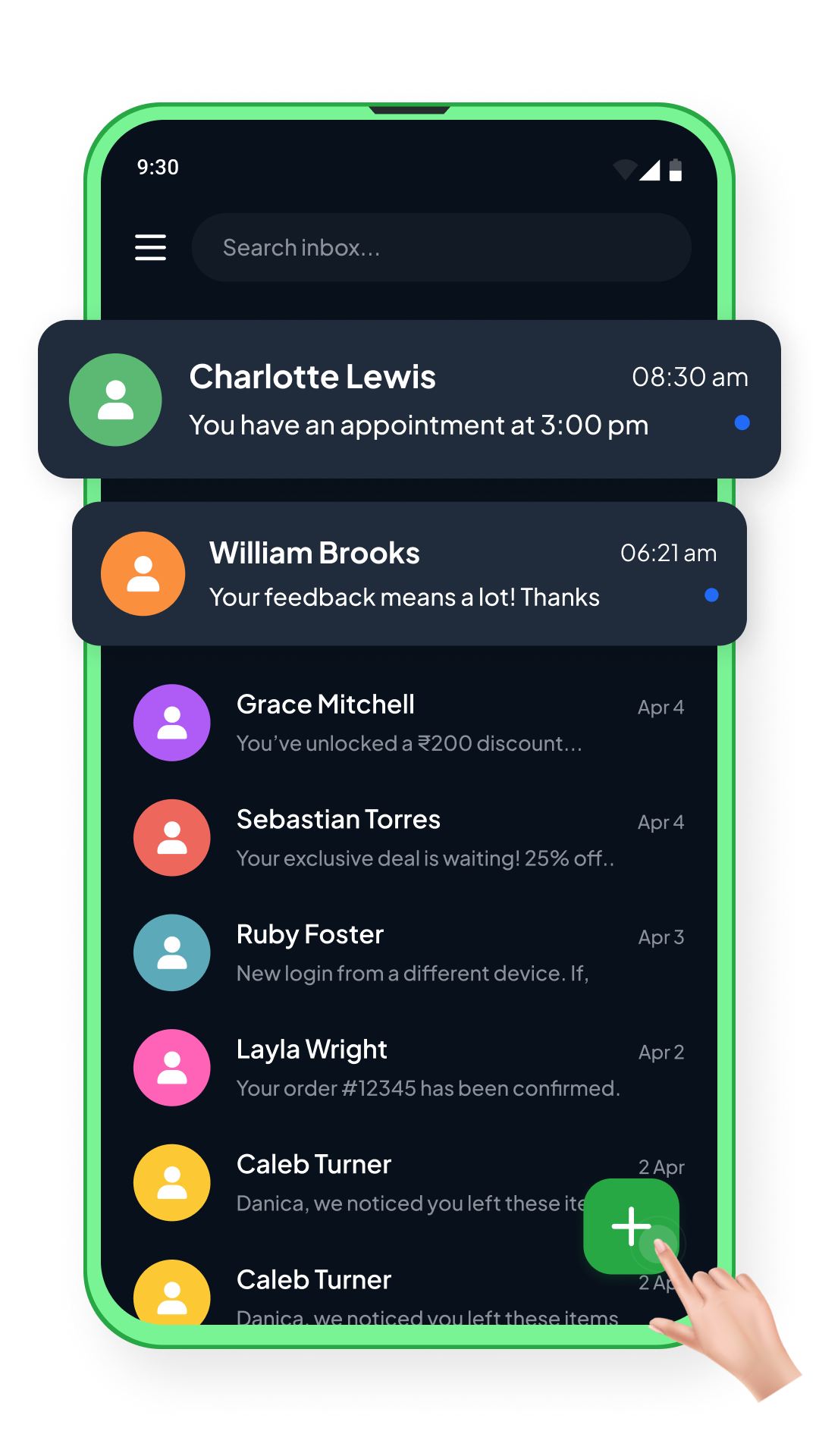 Messages App Hero View